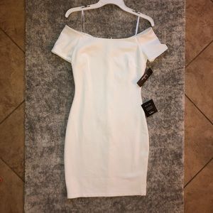 White Lulu’s off-the-shoulder dress